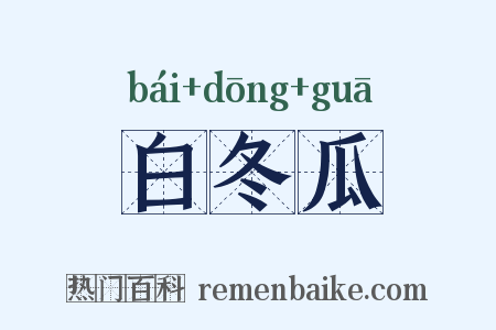白冬瓜是什么意思的图片